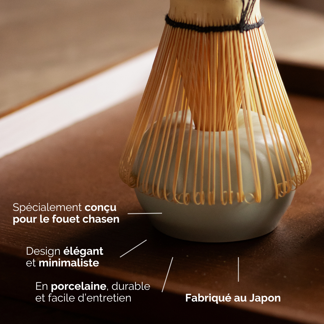 NAOSHI - SUPPORT POUR FOUET À MATCHA CHASEN COURT