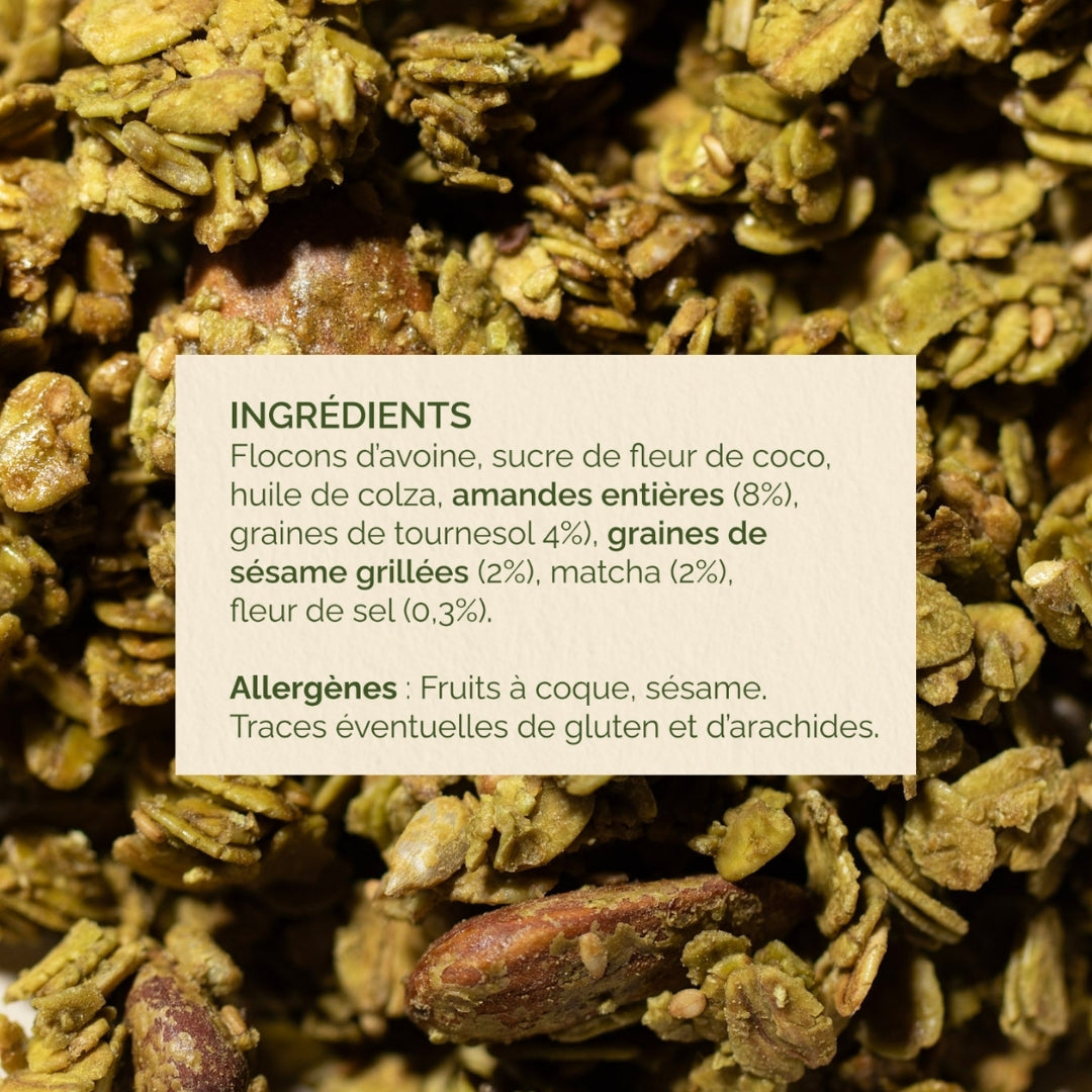 GRANOLA AU MATCHA