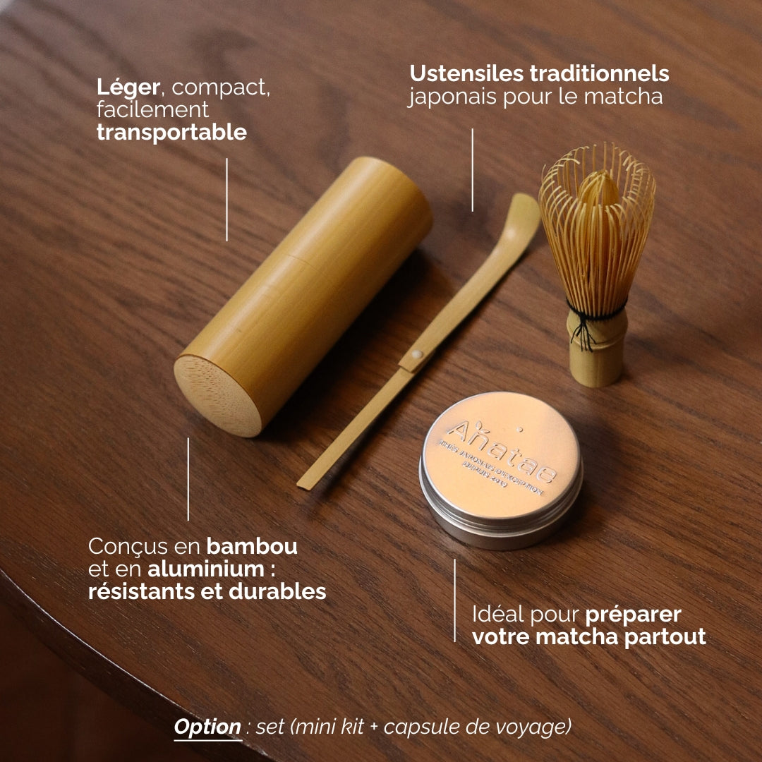 KIT DE VOYAGE POUR PRÉPARER LE MATCHA